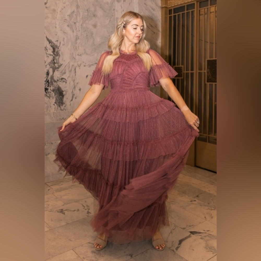 Ivy City Co. Whimsical dress in Fuchsia, size XXL - Picture 3 of 11